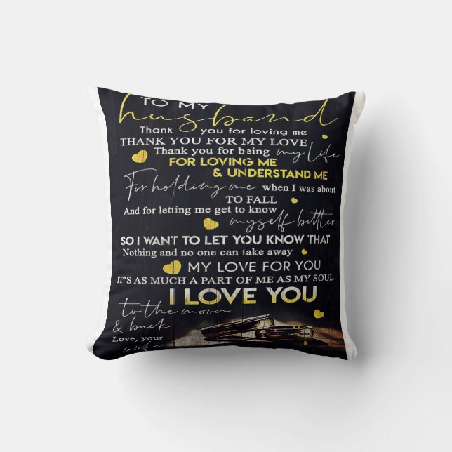 Zu meinem Mann | Bestes Geschenk für Ehemann Kissen (Vorderseite)