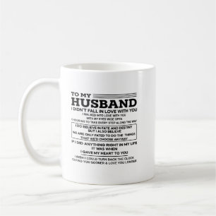 Zu meinem Mann bin ich nicht in Liebe mit dir gefa Kaffeetasse