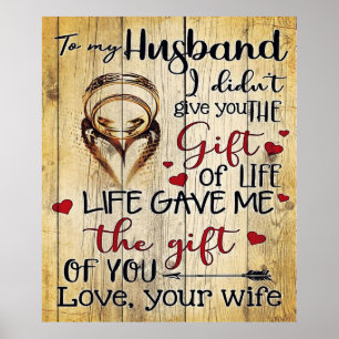 Zu meinem Mann   Funny Quotes vorhanden Poster