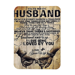 Zu meinem Mann   Geburtstagsgeschenk für Ehemann   Magnet