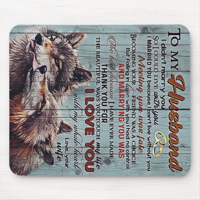 Zu meinem Mann | Perfektes Geschenk für Ehemann Mousepad (Vorne)