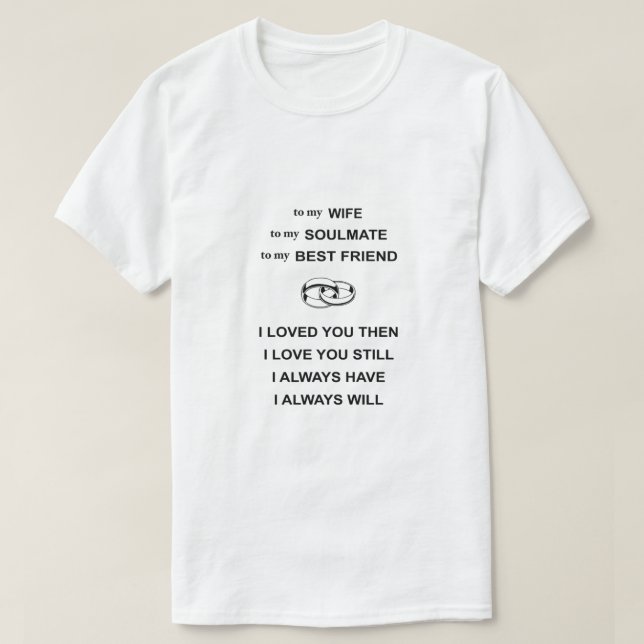 Zu meinem Seelenverwandten zu meinem besten Freund T-Shirt (Design vorne)