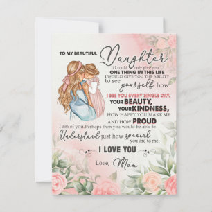 zu meinem Tochter-Geschenk, Liebe-Letter-Tochter u Einladung