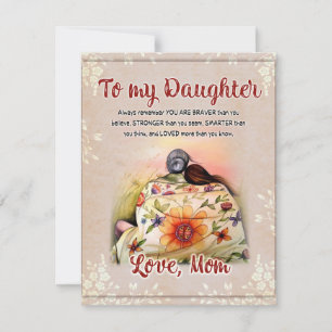 zu meinem Tochter-Geschenk, Liebe-Letter-Tochter u Einladung