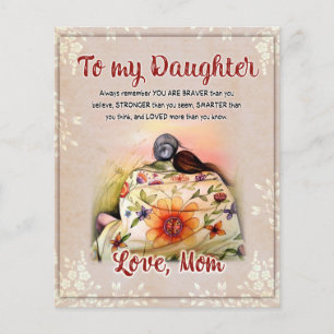 zu meinem Tochter-Geschenk, Liebe-Letter-Tochter u Flyer