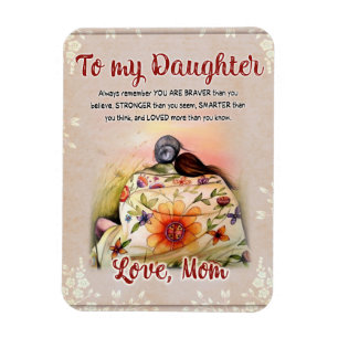 zu meinem Tochter-Geschenk, Liebe-Letter-Tochter u Magnet