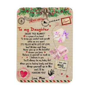 zu meinem Tochter-Geschenk, Liebe-Letter-Tochter u Magnet
