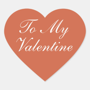 Zu meinem Valentinherz Herz-Aufkleber