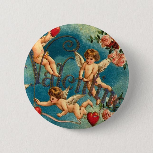 Zu meinem Valentinsgruß Button (Vorderseite)