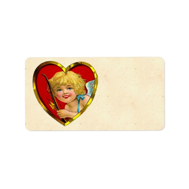 Zu meinem Valentinstag Adressaufkleber (Vorne)