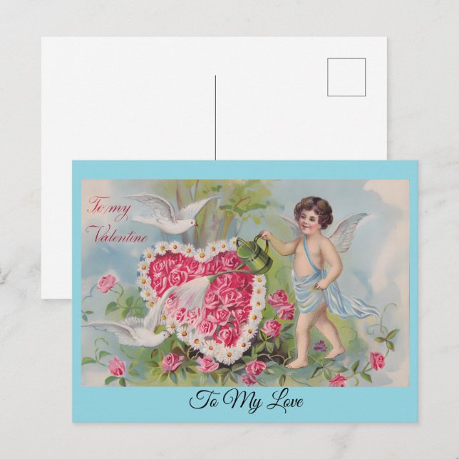 Zu meinem Valentinstag Personalisiert Feiertagspostkarte (Vorne/Hinten)
