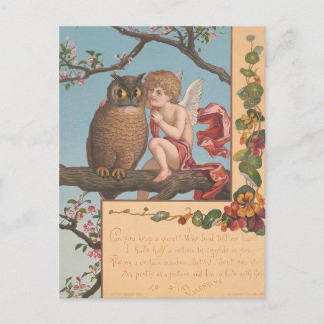 Zu meinem Valentinstag Postkarte (Vorderseite)