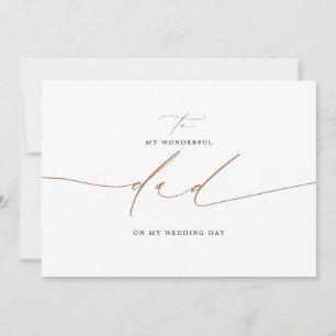 Zu meinem Vater an meinem Hochzeitstag Elegant