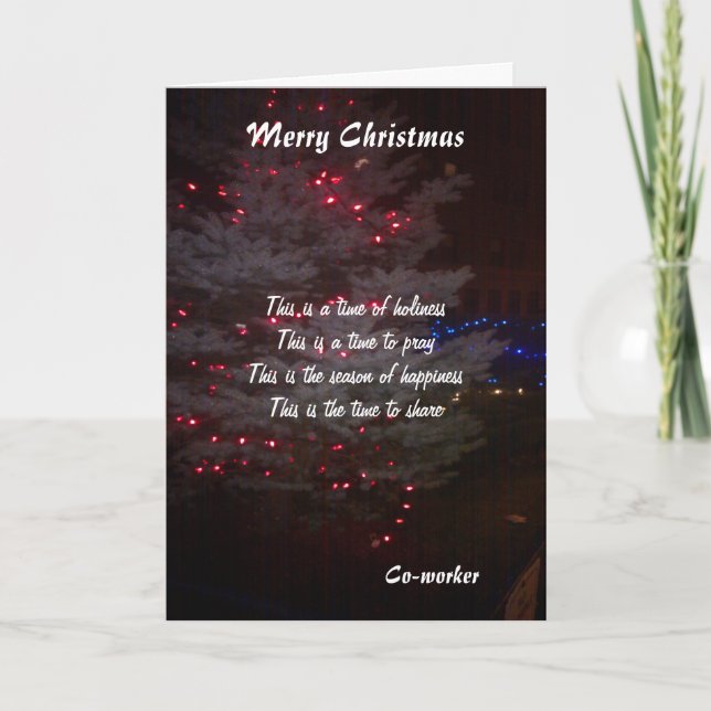 Zu meinen Kollegen Weihnachtskarten Feiertagskarte (Vorderseite)