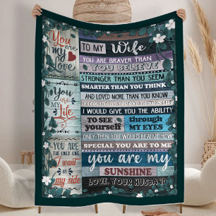 Zu meiner Ehefrau, Liebe, Fußball, Herz Fleecedecke