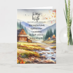 Zu meiner Ehefrau zum Jahrestag Dankeskarte