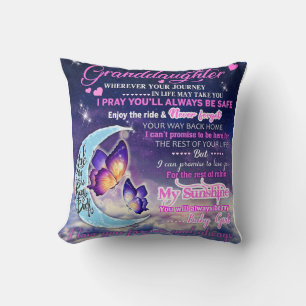 Zu meiner Enkelin Butterflies Geburtstagsgeschenki Kissen