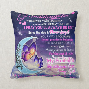 Zu meiner Enkelin Butterflies Geburtstagsgeschenki Kissen