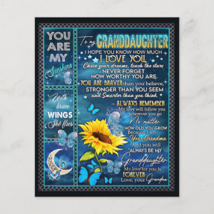 Zu meiner Enkelin Sonnenblumengeschenk, Babygesche Flyer