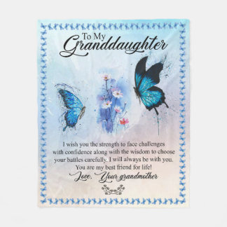 Zu meiner Großmutter von der Liebe deine Großmutte Fleecedecke