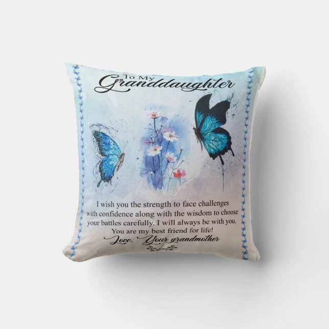 Zu meiner Großmutter von der Liebe deine Großmutte Kissen (Vorderseite)