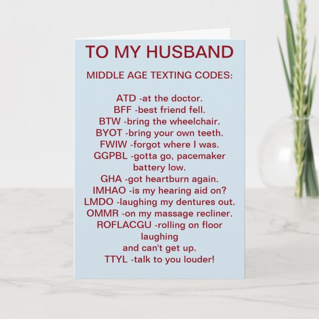 ZU MEINER KOSTENKARTE MIT DEM HUSBAND* MITTE ALTER KARTE (Vorderseite)