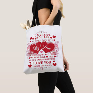 Zu meiner Liebe Liebe ich Sie für immer und immer Tasche