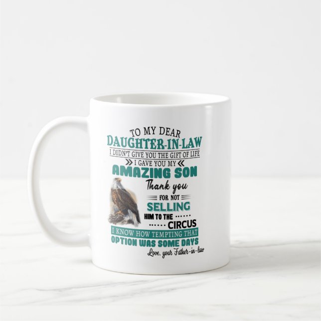 Zu meiner lieben Tochter im Shirt Kaffeetasse (Links)
