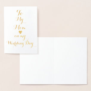 Zu meiner Mama auf meiner Personalisierten Foil Ca Folienkarte