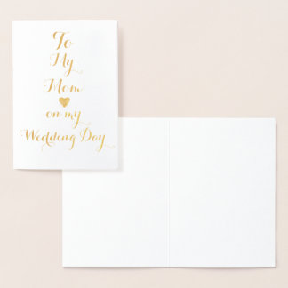 Zu meiner Mama auf meiner Personalisierten Foil Ca Folienkarte