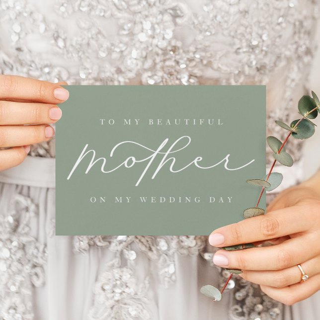 Zu meiner Mutter auf meiner Hochzeitssagenkarte ge Einladung (Von Creator hochgeladen)