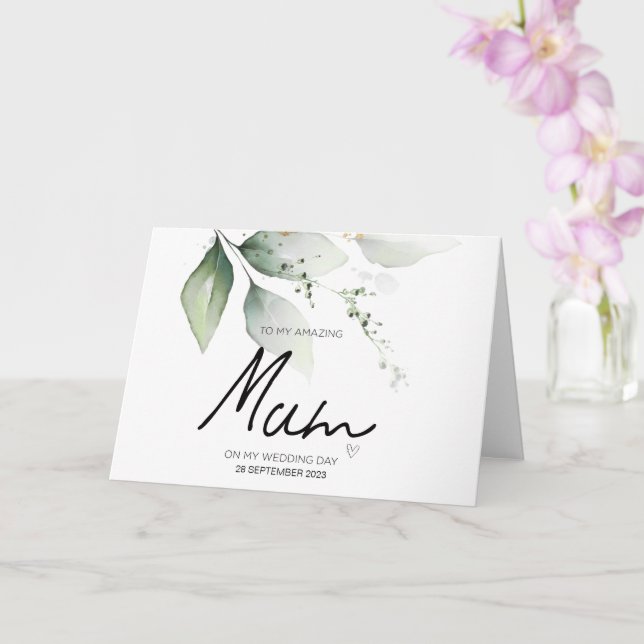 Zu meiner Mutter Hochzeit danke Ihnen für die Brid Karte (Orchidee)