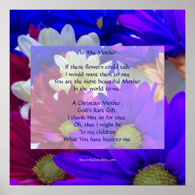 Zu meiner Mutter Poster (Vorne)