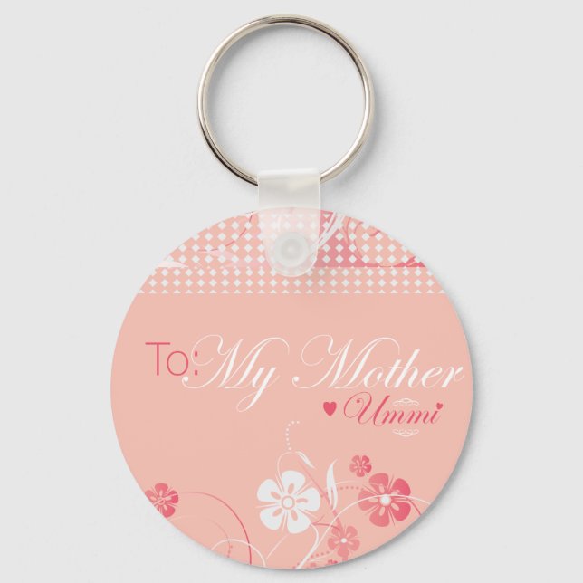 Zu meiner Mutter Ummi - Schlüsselkette Schlüsselanhänger (Vorderseite)