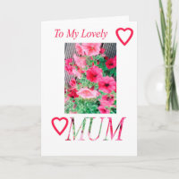 Zu meiner reizenden MAMA. Rosa