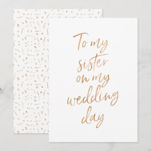 Zu meiner Schwester am Hochzeitstag Einladung