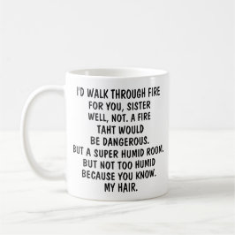 zu meiner Schwester Coffee Tasse, Funny Sister Gif Kaffeetasse