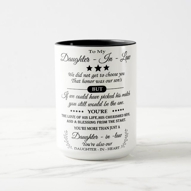 zu meiner Schwiegertochter-Tasse  Tasse (Zentrum)