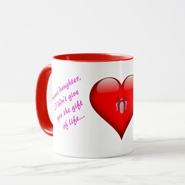 Zu meiner Tochter-Tasse aus der Mama Tasse (Vorderseite Links)