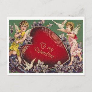 Zu meiner Valentinin-Altmodische Postkarte