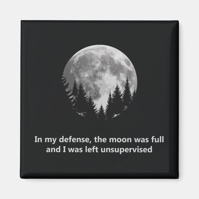 Zu meiner Verteidigung war der Mond voll Magnet (Vorne)