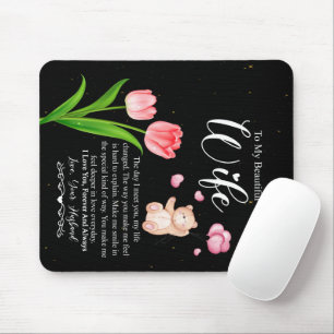 Zu meiner wunderschönen Ehefrau von der Blume von Mousepad