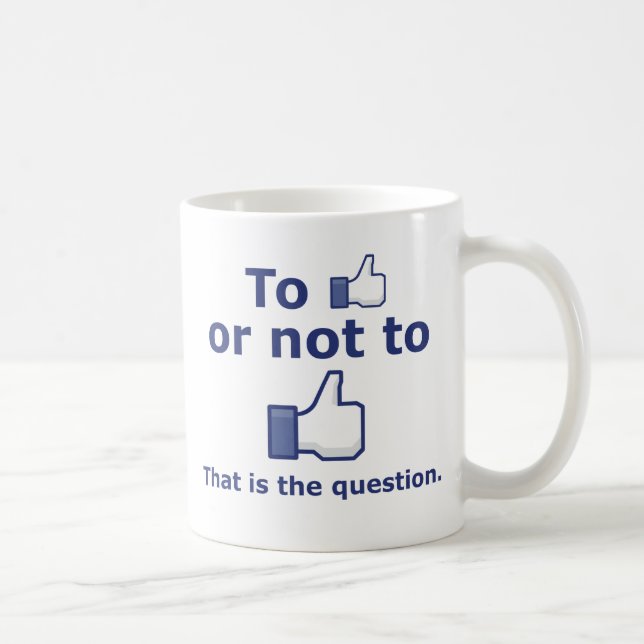 Zu mögen oder nicht mögen kaffeetasse (Rechts)