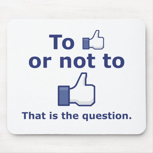 Zu mögen oder nicht mögen mousepad (Vorne)