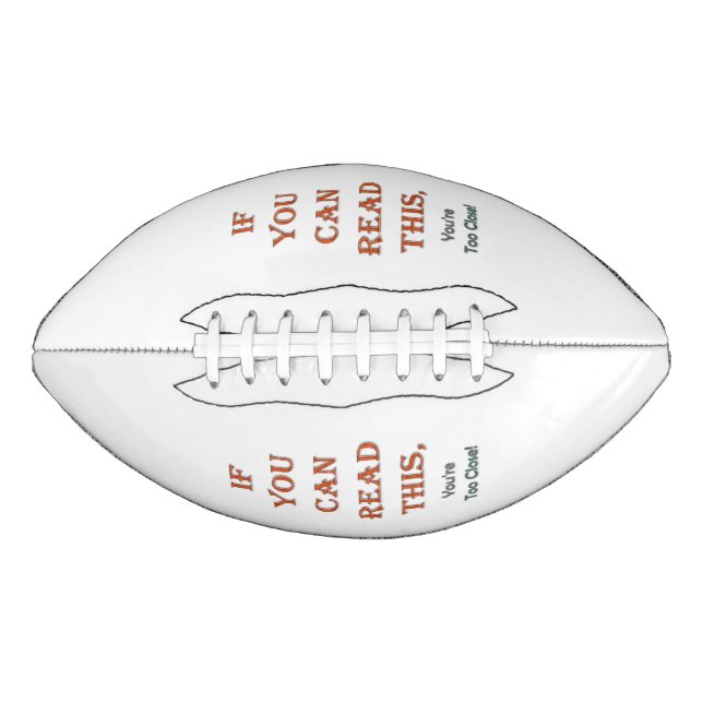 Zu nah football (Vorderseite)