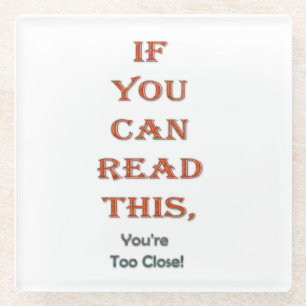 Zu nah glasuntersetzer