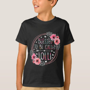 Zu nennen Lolli Mütter Tag Granmda Blume Flor T-Shirt