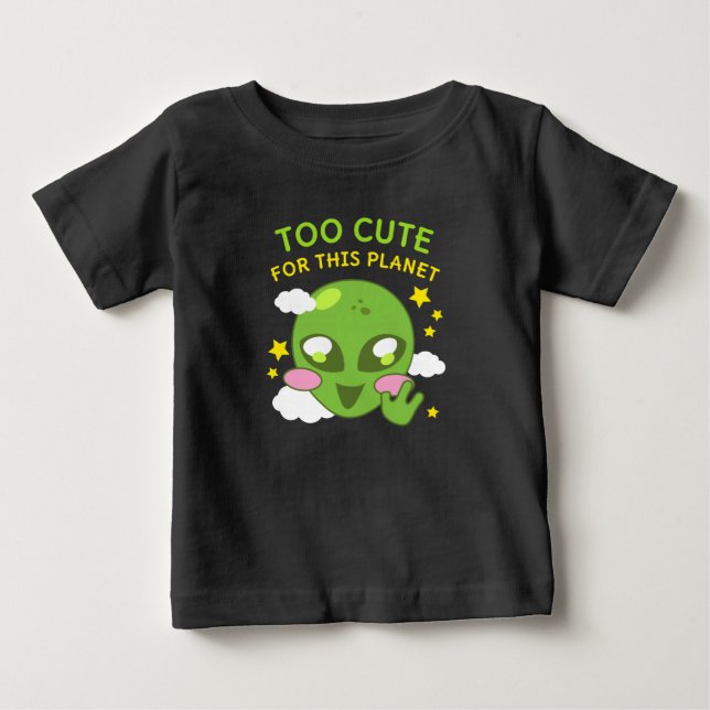 Zu Niedlich für diese Planet Fun Alien Baby T-shirt (Vorderseite)