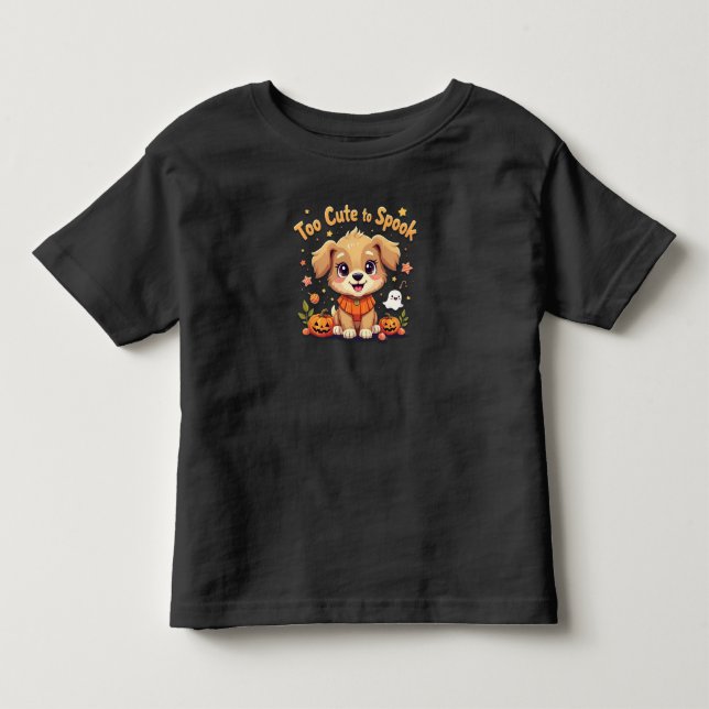 Zu Niedlich, Halloween zu sprechen Kleinkind T-shirt (Vorderseite)