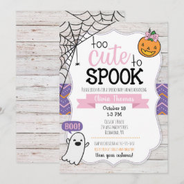 Zu niedlich Spook Halloween-Baby-Duschen-Einladung Einladung